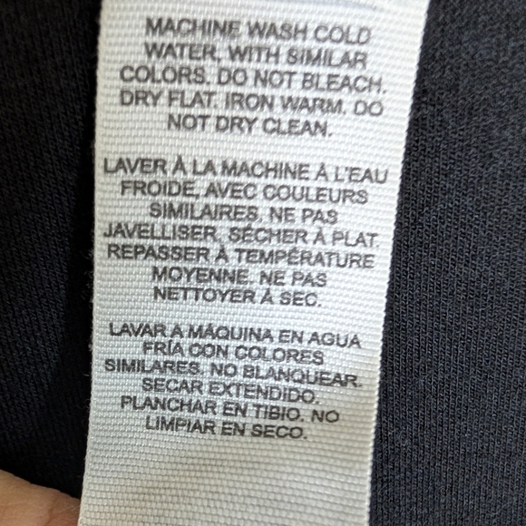 Garage Black Mini Stretch Dress with Tie Sleeves Size S - Picture 6 of 6